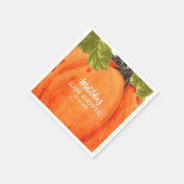 秋カボチャのベビースシャワー スタンダードカクテルナプキン (角)