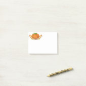 秋カボチャのポストノート ポストイット (デスク上)