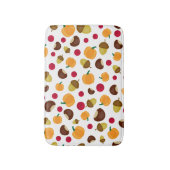 秋カボチャの果実のアコーンパターン バスマット (正面縦)