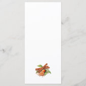 秋カボチャの配置設定お祝いメニュー メニュー (裏面)