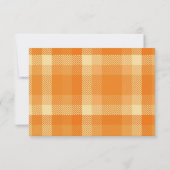 秋カボチャはコーヒーを醸造している離れコーヒーのベビーシャワー サンキューカード (裏面)