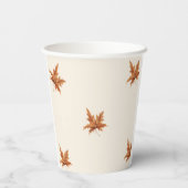 秋カボチャはコーヒーシャワー紙カップを醸造 紙コップ (裏面)