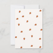 秋カボチャは赤ちゃんシャワーゲームへの願い 招待状 (裏面)