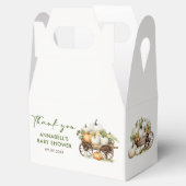 秋カボチャひまわり赤ちゃんシャワーありがとう フェイバーボックス (オープン)