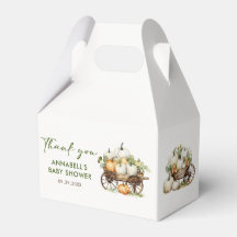 秋カボチャひまわり赤ちゃんシャワーありがとう