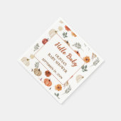 秋カボチャひまわり スタンダードカクテルナプキン (角)