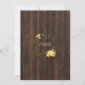 秋カボチャひもライトウッドI do BBQ 招待状 (裏面)