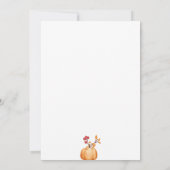 秋カボチャへの招待を受けている 招待状 (裏面)