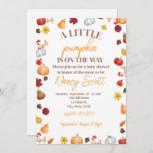 秋カボチャへの招待を受けている 招待状 (正面/裏面)