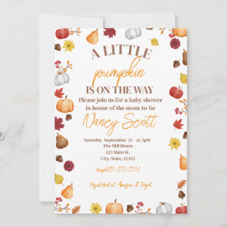 秋カボチャへの招待を受けている 招待状