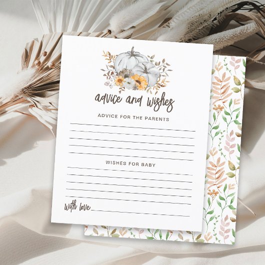 秋カボチャアドバイスとウィッシュズカード