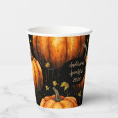 秋カボチャカスタム紙カップ 紙コップ (裏面)