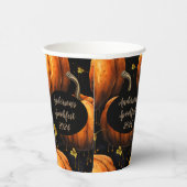 秋カボチャカスタム紙カップ 紙コップ (右)