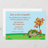 秋カボチャカート 招待状 (正面/裏面)