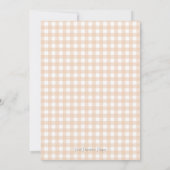 秋カボチャクレスト名門私立校風のベビーシャワー招待状 招待状 (裏面)