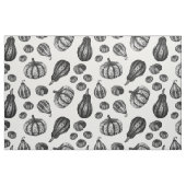 秋カボチャパターンインク点刻法のスケッチの生地 ファブリック (ファットクウォーター)