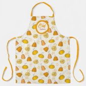 秋カボチャパーソナライズされたン エプロン (正面)