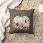 秋カボチャピンクフローラ紅葉 クッション (ブランケット)