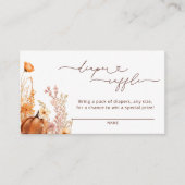 秋カボチャフローラおむつラッフル エンクロージャーカード (正面)