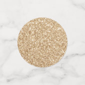 秋カボチャフローラピンク&金ゴールドベビーシャワー コンフェッティ (スモール正面)