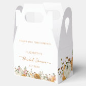 秋カボチャフローラブライダルシャワー フェイバーボックス (オープン)