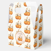 秋カボチャフローラベビーシャワーカスタム フェイバーボックス (オープン)