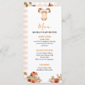 秋カボチャフローラベビー服ベビーシャワーメニュー メニュー (正面/裏面)