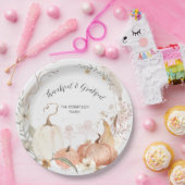 秋カボチャフローラ水の色感謝感謝 ペーパープレート (パーティー)