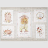 秋カボチャフローラ秋の木のデカ葉ップページ 薄葉紙 (正面)