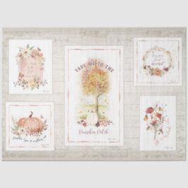 秋カボチャフローラ秋の木のデカ葉ップページ 薄葉紙