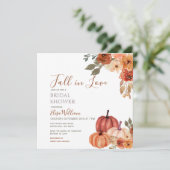 秋カボチャフローラ秋インラブブライダルシャワー 招待状 (スタンド正面)