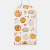 秋カボチャフローラ誕生日会ありがとう ギフトタグ (裏面)