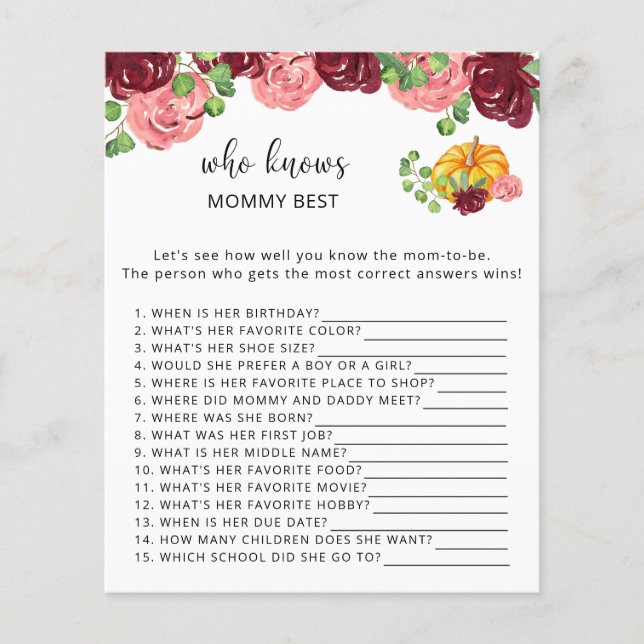 秋カボチャフローラ誰がママを知っ最高のている (正面)