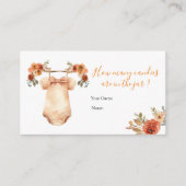 秋カボチャフローラ赤ちゃん服どのように多くのキャンディ エンクロージャーカード (正面)