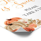 秋カボチャフローラ赤ちゃん服の愛は甘い ポスター (角)