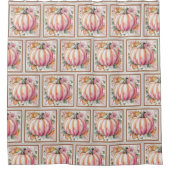 秋カボチャフローラ シャワーカーテン (正面)