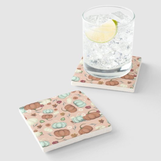 秋カボチャフローラ ストーンコースター (横)