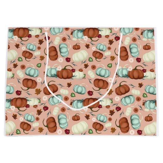 秋カボチャフローラ ラージペーパーバッグ (正面)