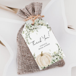 秋カボチャブライダルシャワーお願いサンキュー ギフトタグ