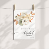 秋カボチャブライダルシャワーへようこそ ポスター