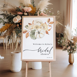 秋カボチャブライダルシャワーへようこそ ポスター