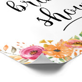 秋カボチャブライダルシャワーウェルカムポスター ポスター (角)