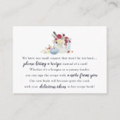 秋カボチャブライダルシャワーレシピリクエストカード エンクロージャーカード (正面)