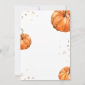 秋カボチャブライダルシャワー招待 招待状 (裏面)