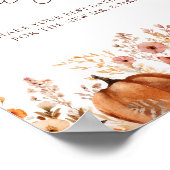 秋カボチャブライダル日付ナイトアイディア日付ジャー ポスター (角)