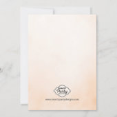 秋カボチャベビーシャワーグリッター招待状 招待状 (裏面)