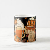 秋カボチャラテドリンク秋 コーヒーマグカップ (中央)