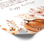 秋カボチャリングや輪狩りブライダルシャワーゲーム ポスター (角)