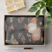 秋カボチャンスハーベストフローラ秋の葉のデクページ 薄葉紙 (ギフト)