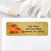 秋カボチャ住所 シール (インサイチュ)